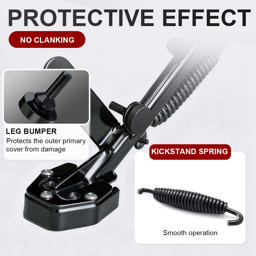 For Touring 2007-Later Universal Rubber Kickstand/Bumper Kick Stand/Leg Pad Kick/ jiffy stand spring