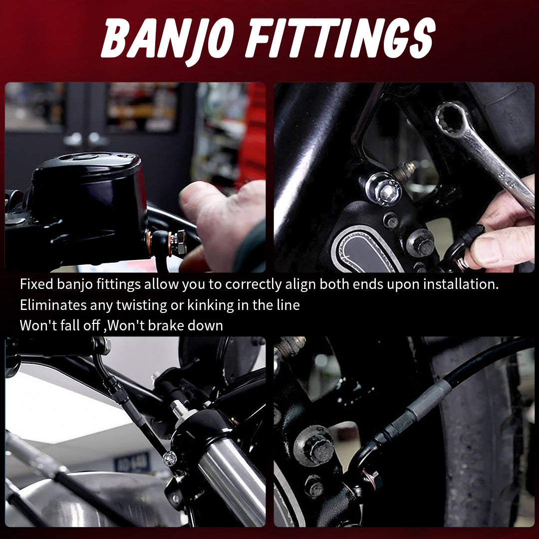 Front Brake Line Oil Hose for Harley 2014-Later Touring with ABS