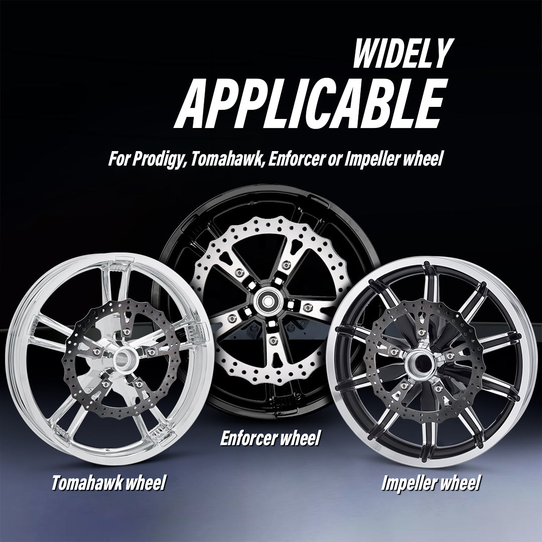 For Harley 2009-Later Touring models 14 Inch Front Brake Dual Disc Rotors with Caliper Adapter