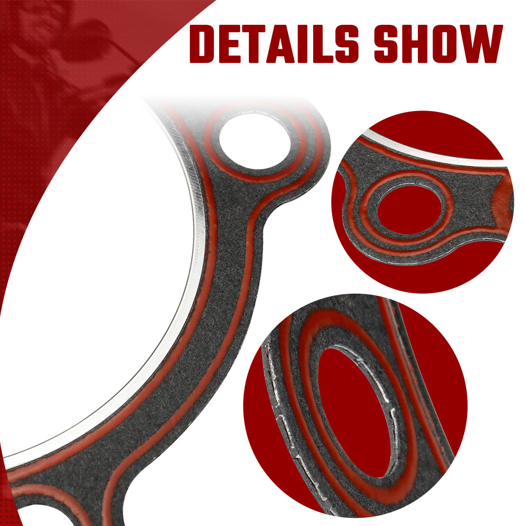 Twin Cam Cylinder Head Gaskets Kit for Harley Softail Dyna Touring 1999-Later, 2 Pcs