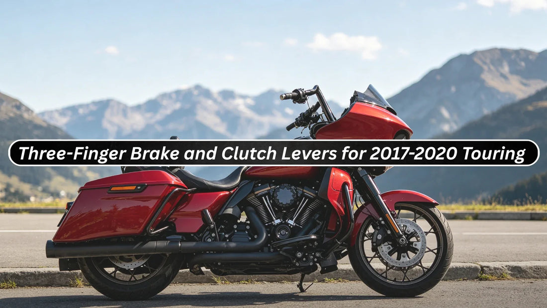 3-Finger Short Brake & Clutch Lever Kit: Reach Adjustment Upgrade for 2017-2020 Touring