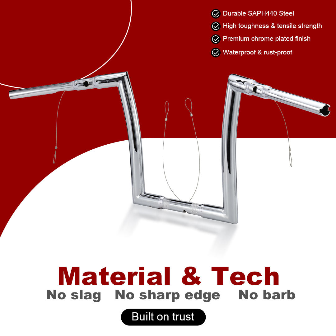 1-1/2 Inch Fat Handlebar for Harley Touring Road Glide 2015-2023