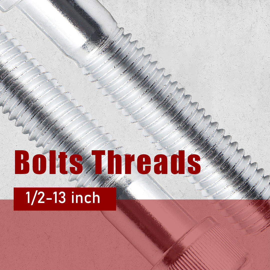 1/2"-13 Handlebar Riser Bolts Kit with Washers and Riser Bushing Covers for Harley