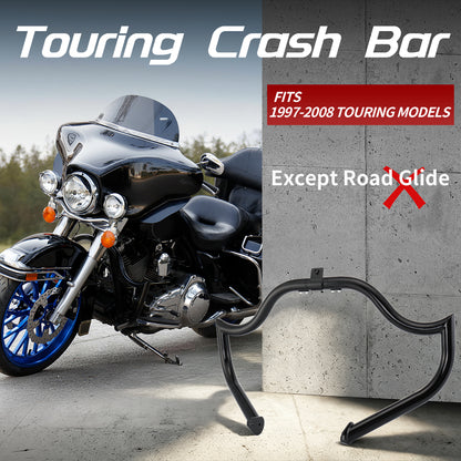 1.5" Crash Bar Detachable Engine Guard Highway Bar for Harley Touring 1997-2008