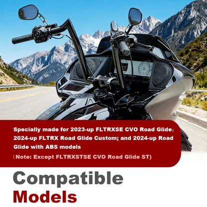 1.5 Inch Fat Meathook Handlebars Ape Hangers for Harley Touring 2023-Later With ABS
