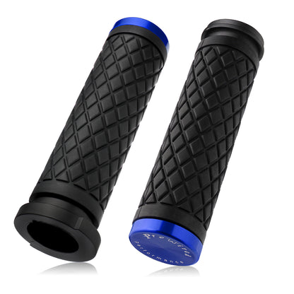 1" Handlebar Grips CNC 6061 Aluminum Electronic Throttle Hand Grip for Harley 2008-2024 Touring Softail Dyna with Rear Cap