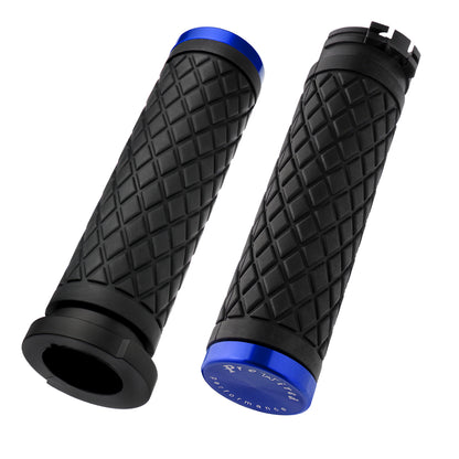 1 Inch Hand Grips Silicone for Harley 1995-2017 Pull Cable Throttle with  CNC 6061 Aluminum end Caps