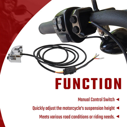 1 Inch Handlebar Air Ride Switch Controller Kit for Harley Dyna V-Rod Sportster with Aero, Aero-A