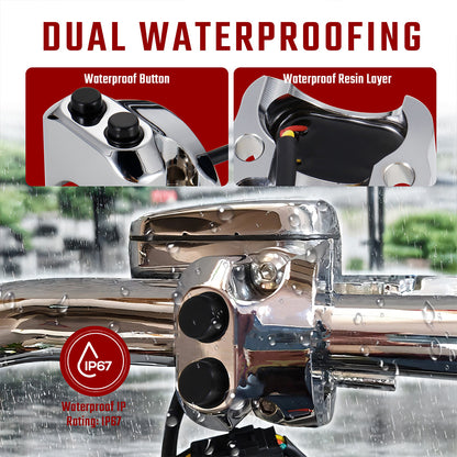 1 Inch Handlebar Air Ride Switch Controller Kit for Harley Dyna V-Rod Sportster with Aero, Aero-A