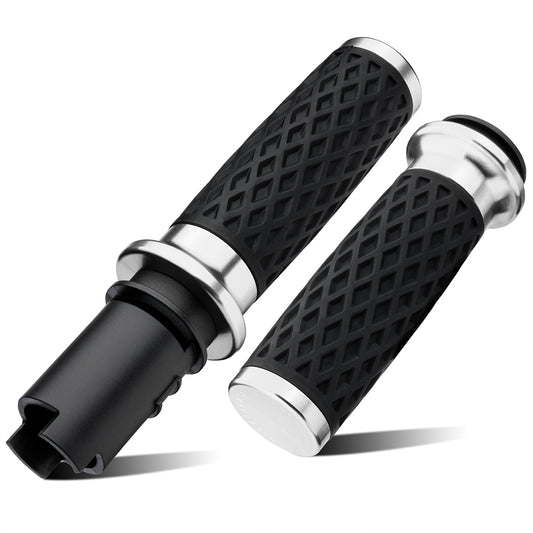 1 Inch Silicone Handlebar Grips with Front & Rear End Cap for Harley Softail Street/Road Glide 2023-Later