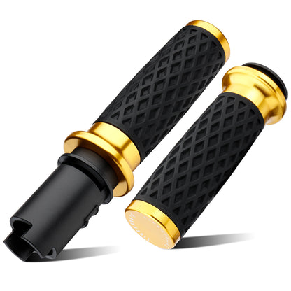 1 Inch Silicone Handlebar Grips with Rear End Cap for Harley Softail Street/Road Glide 2023-Later