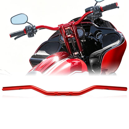 1" MX Style Handlebar 3" Rise CNC Aluminum Drag Bar For Harley Most Models