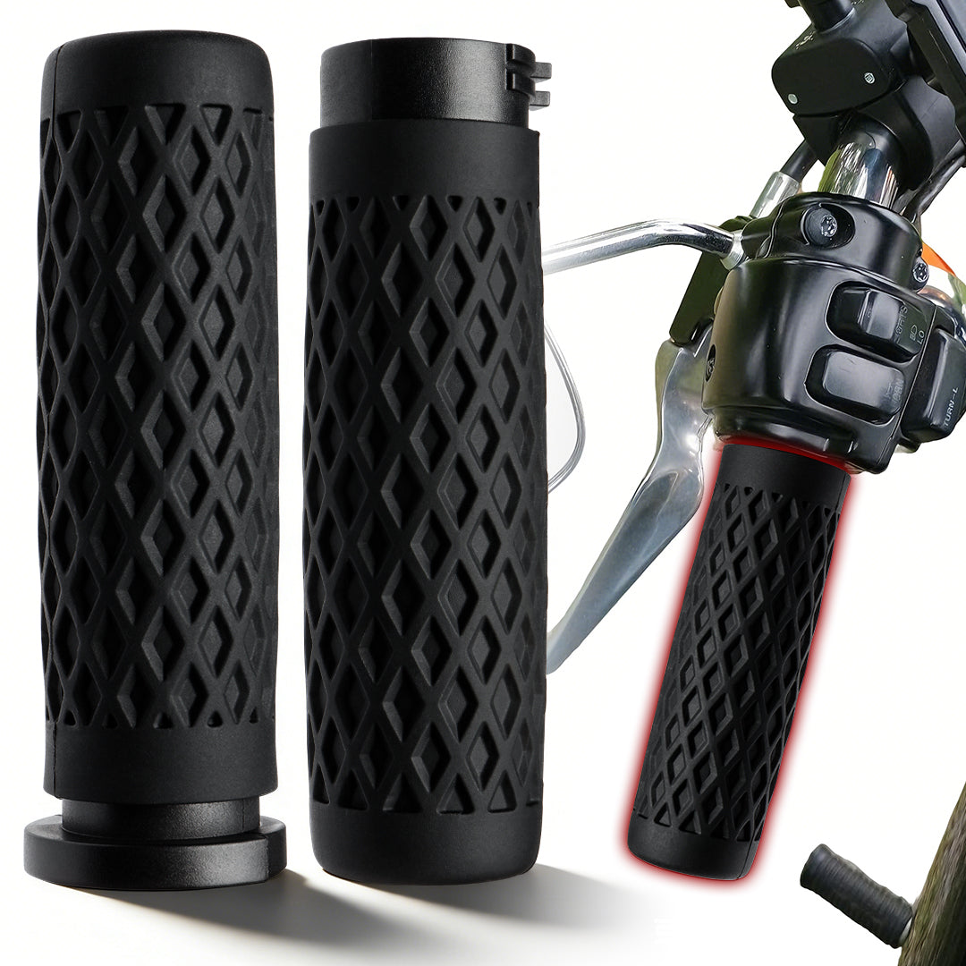 1" Silicone Handlebar Grips for Harley 2002-2017 V-Rod, 1996-Up Sportster XL, 1996-2007 Touring, 2008-2013 XR, 1996-2017 Dyna,1995-2015 Softail