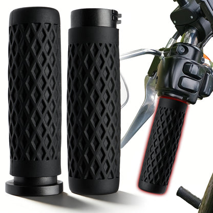 1" Silicone Handlebar Grips for Harley 2002-2017 V-Rod, 1996-Up Sportster XL, 1996-2007 Touring, 2008-2013 XR, 1996-2017 Dyna,1995-2015 Softail