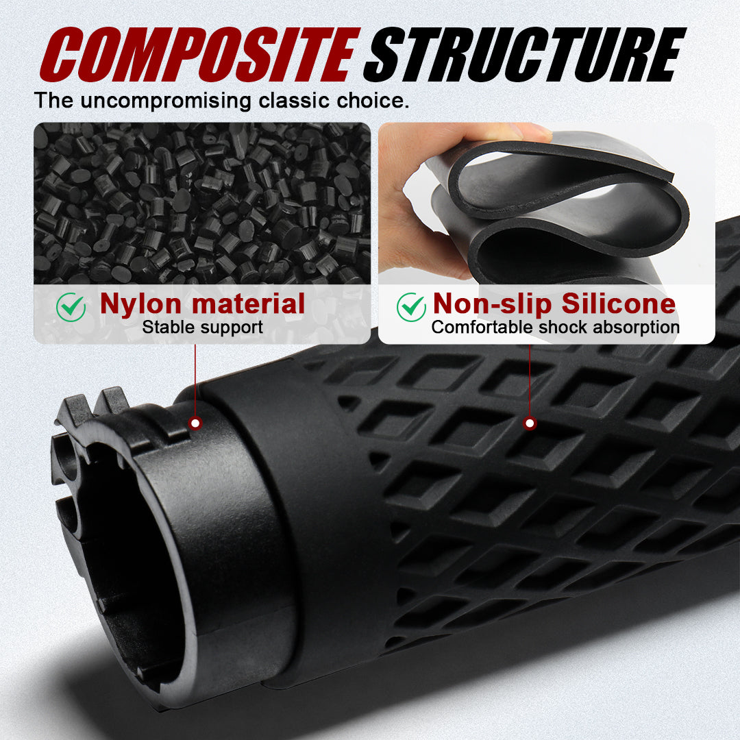 1" Silicone Handlebar Grips for Harley 2002-2017 V-Rod, 1996-Up Sportster XL, 1996-2007 Touring, 2008-2013 XR, 1996-2017 Dyna,1995-2015 Softail