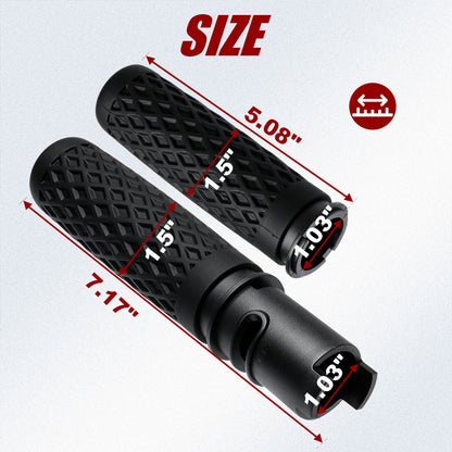 1" Silicone Handlebar Grips for Harley 2023-later CVO Street/Road Glide, 2024-Up Road/Street Glide, FLTRXSTSE, 2025-Up FLHXU & Softail