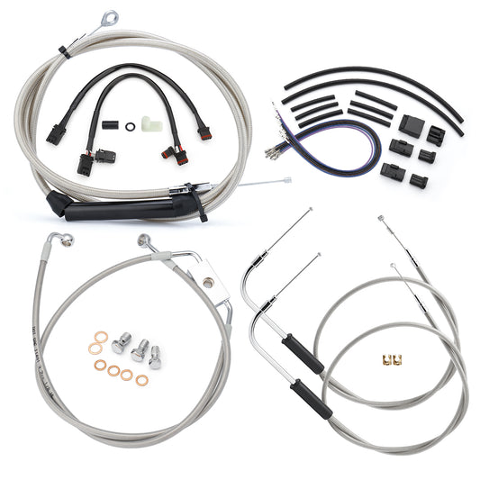 12/14/16 inch Ape Hanger Extension Cables Kit for 2014-2024 Harley Sportster XL