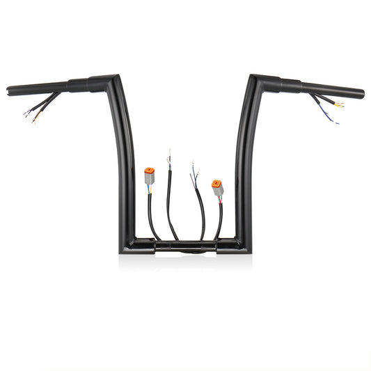 For Harley 1996-2006 1.5 Inch Fat Ape Hanger 12"/14"/16" Pre-wired Handlebars