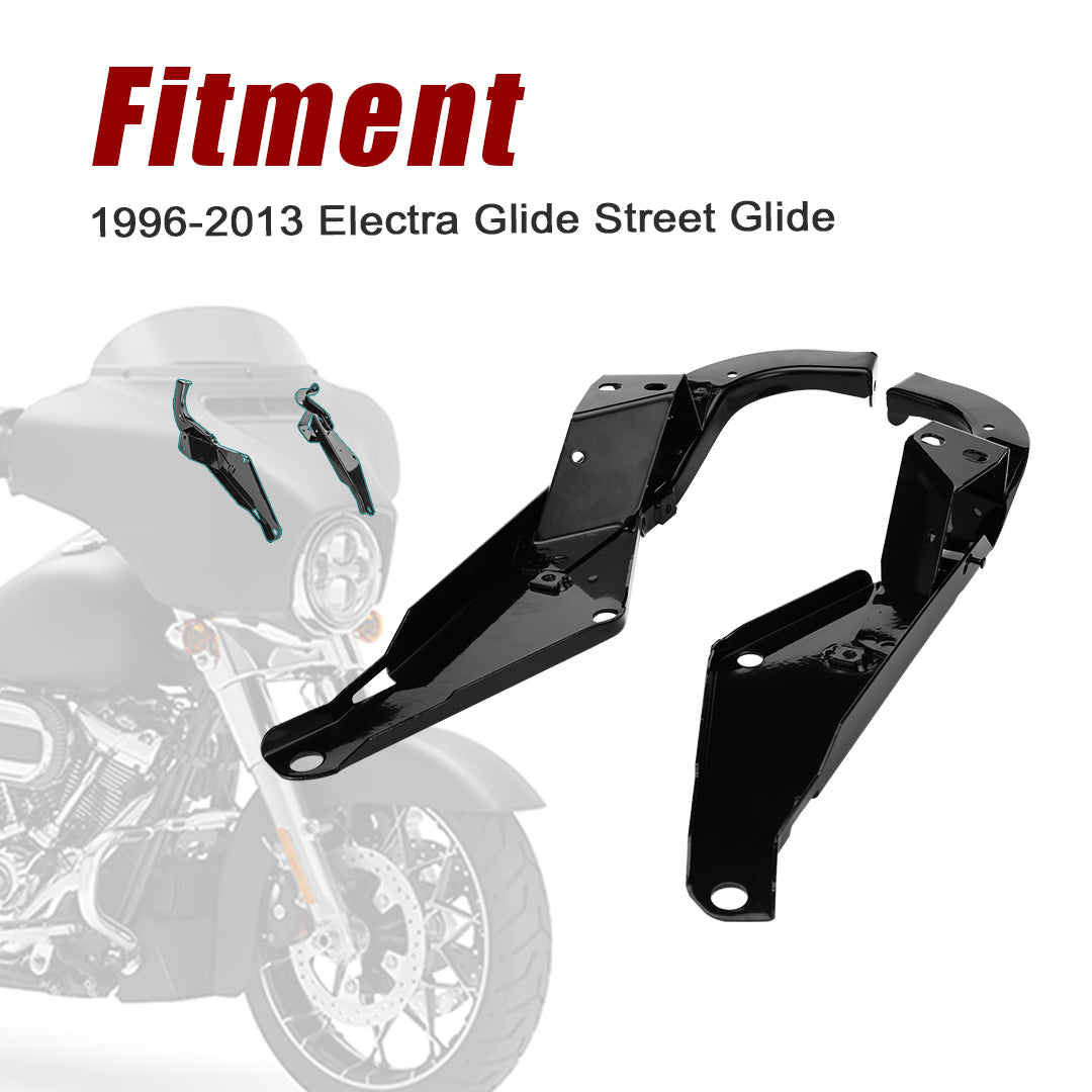 For Touring 1996-2013 Batwing Head Fairing Support Bracket Outer