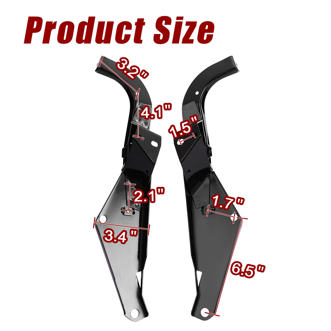 For Touring 1996-2013 Batwing Head Fairing Support Bracket Outer