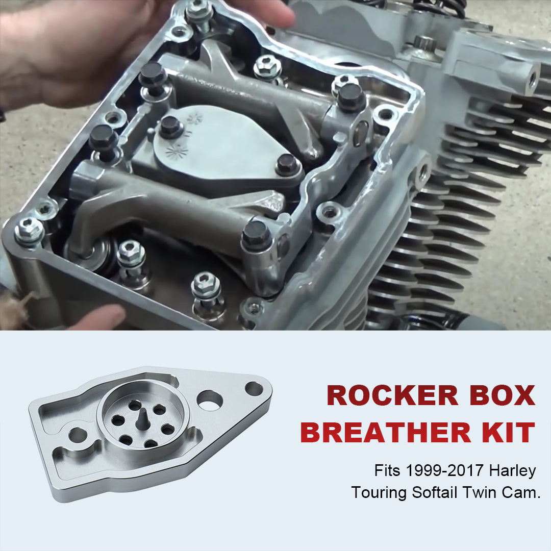 For Harley 1999-2017 Twin Cam Rocker Box Breather Kit