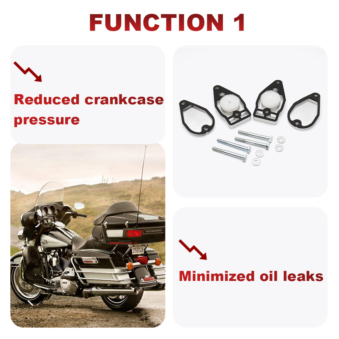 For Harley 1999-2017 Twin Cam Rocker Box Breather Kit