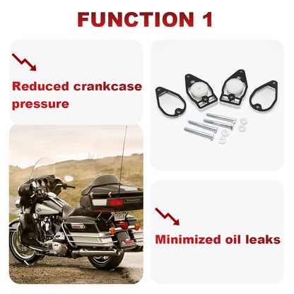 For Harley 1999-2017 Twin Cam Rocker Box Breather Kit