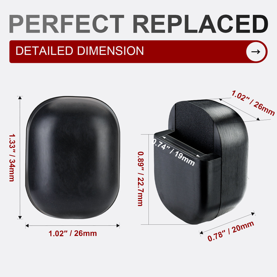 For Touring 2001-2006 Universal Kickstand Bumper Jiffy Stand Leg Rubber Pad