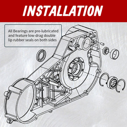 For Harley 2008-2016 Inner Primary Bearing and Seal Kit