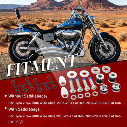 2008-2017 Fat Bob Quick Release Sissy Bar Docking Hardware Kit