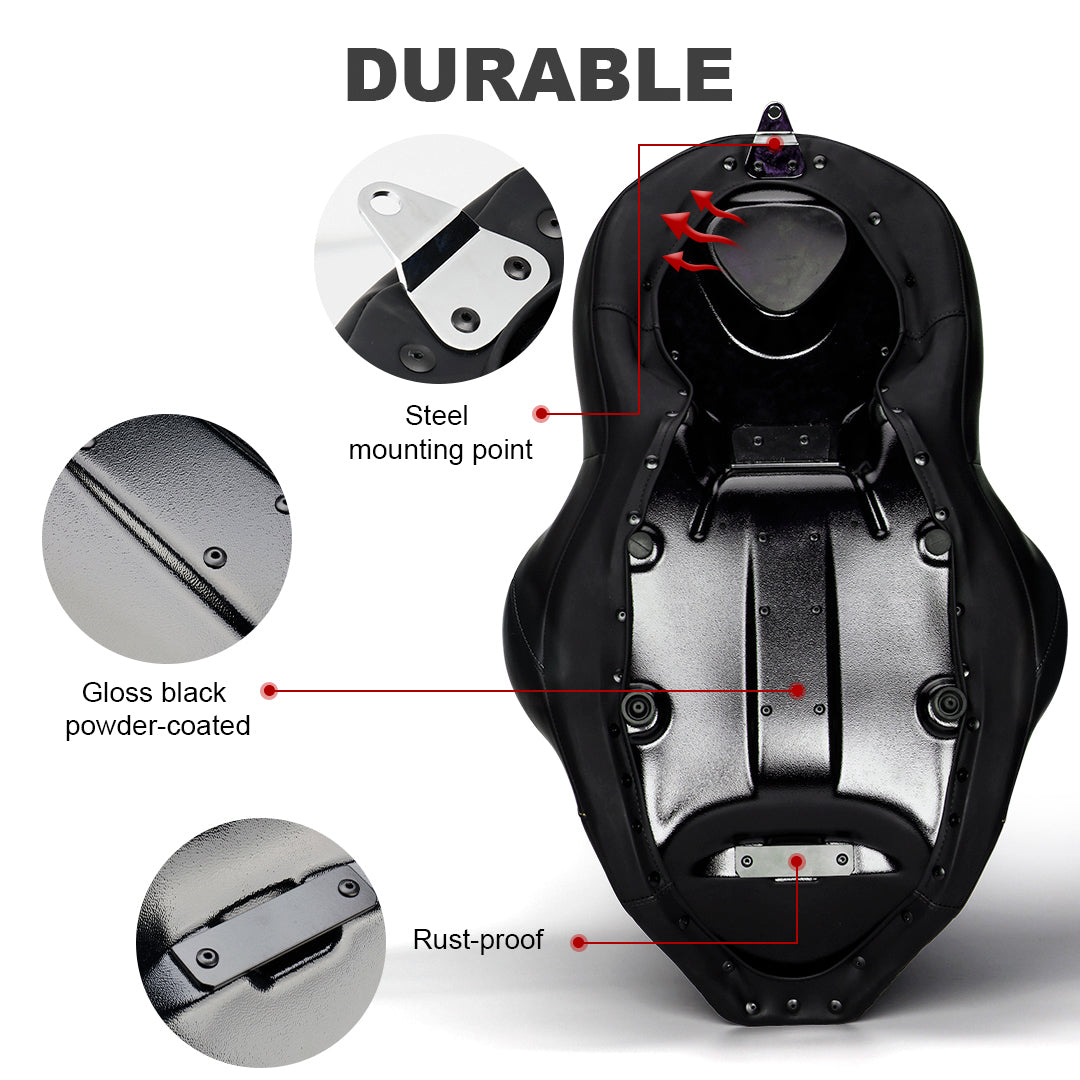 2008-2023 Touring One-Piece Seat with Rider Backrest