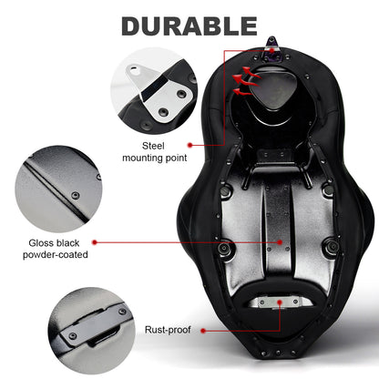 2008-2023 Touring One-Piece Seat with Rider Backrest