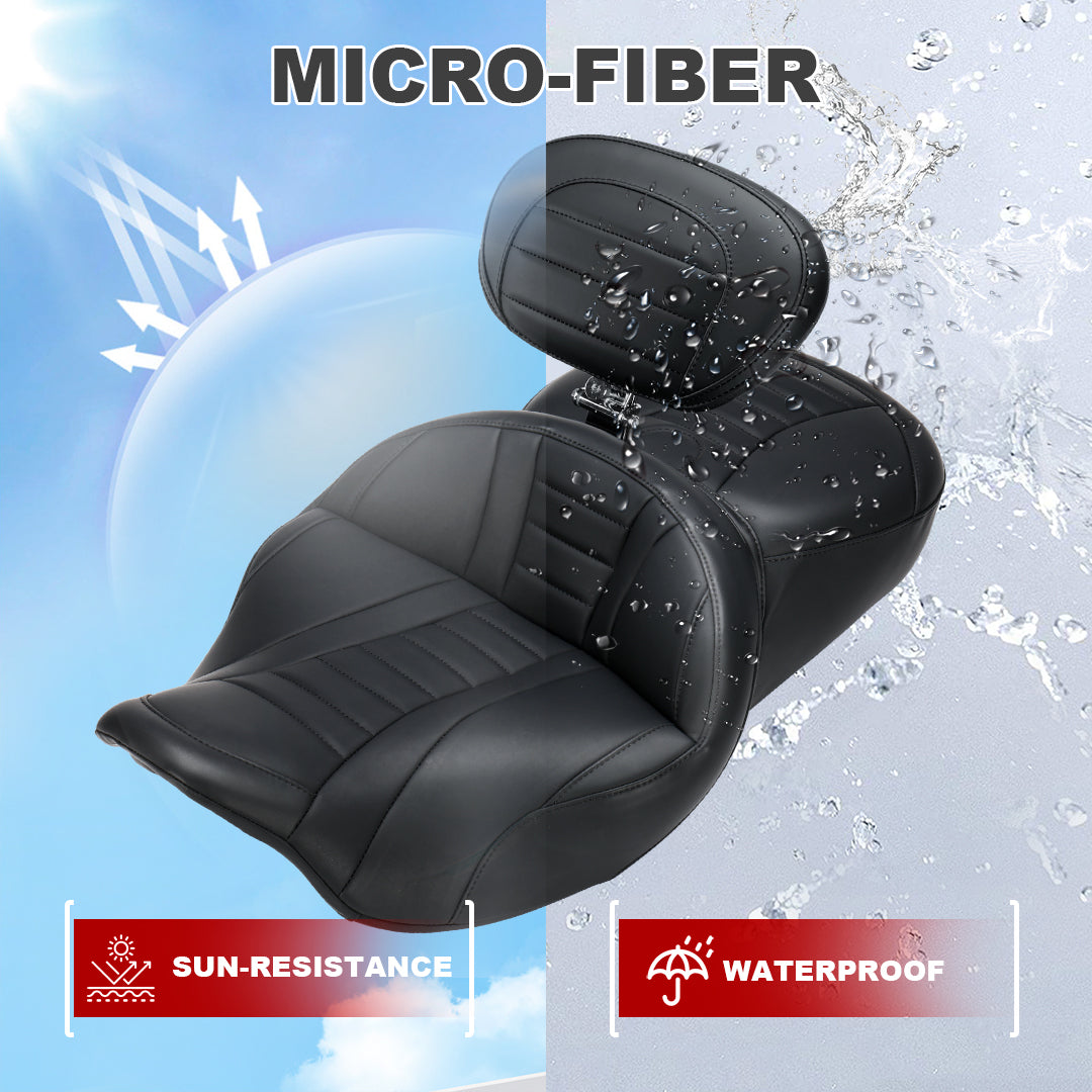 2008-2023 Touring One-Piece Seat with Rider Backrest