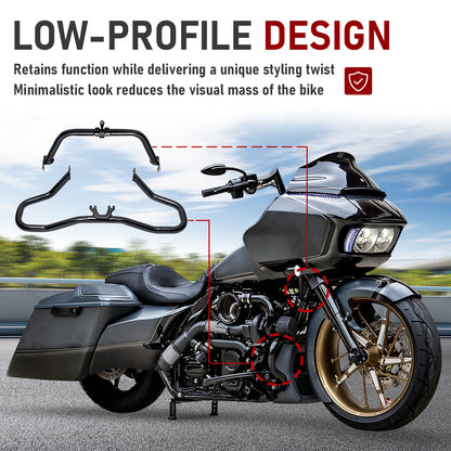 For Harley 2015-2023 Road Glide 1.25 Inch Engine Guard Highway Crash Bar