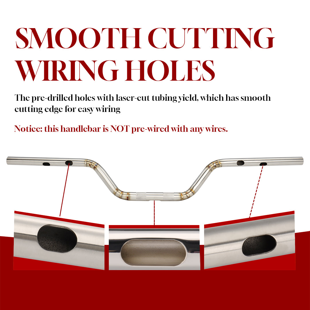 5 Inch Club-Style Drag Bar for Harley 2023-Later Touring with ABS