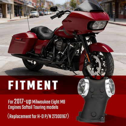 59MM Cast Aluminum M8 Intake Manifold High Flow for Harley Softail Touring 2017-Later