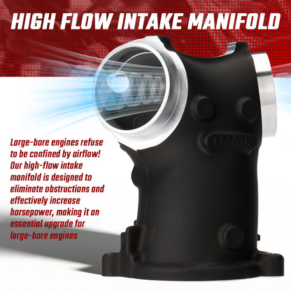 59MM Cast Aluminum M8 Intake Manifold High Flow for Harley Softail Touring 2017-Later