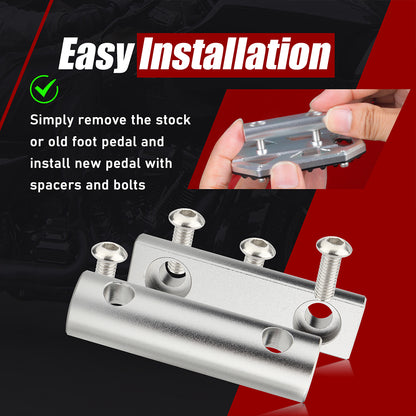 6061 Aluminum Wide Foot Pegs Pedal for Many 2013-up BMW