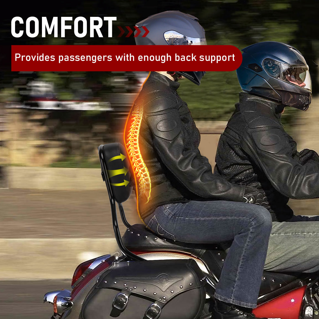 Detachable Backrest Sissy Bar Upright with Pad for 2018-later Softail Fat Bob 114 FXFB FXFBS models
