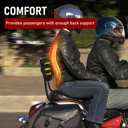 Detachable Backrest Sissy Bar Upright with Pad for 2018-later Softail Fat Bob 114 FXFB FXFBS models