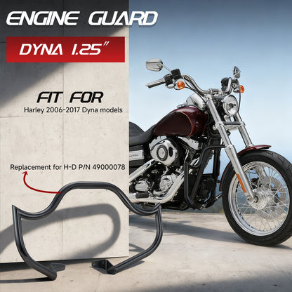 For Harley 2006-2017 Dyna 1.25 Inch Engine Guard Highway Crash Bar
