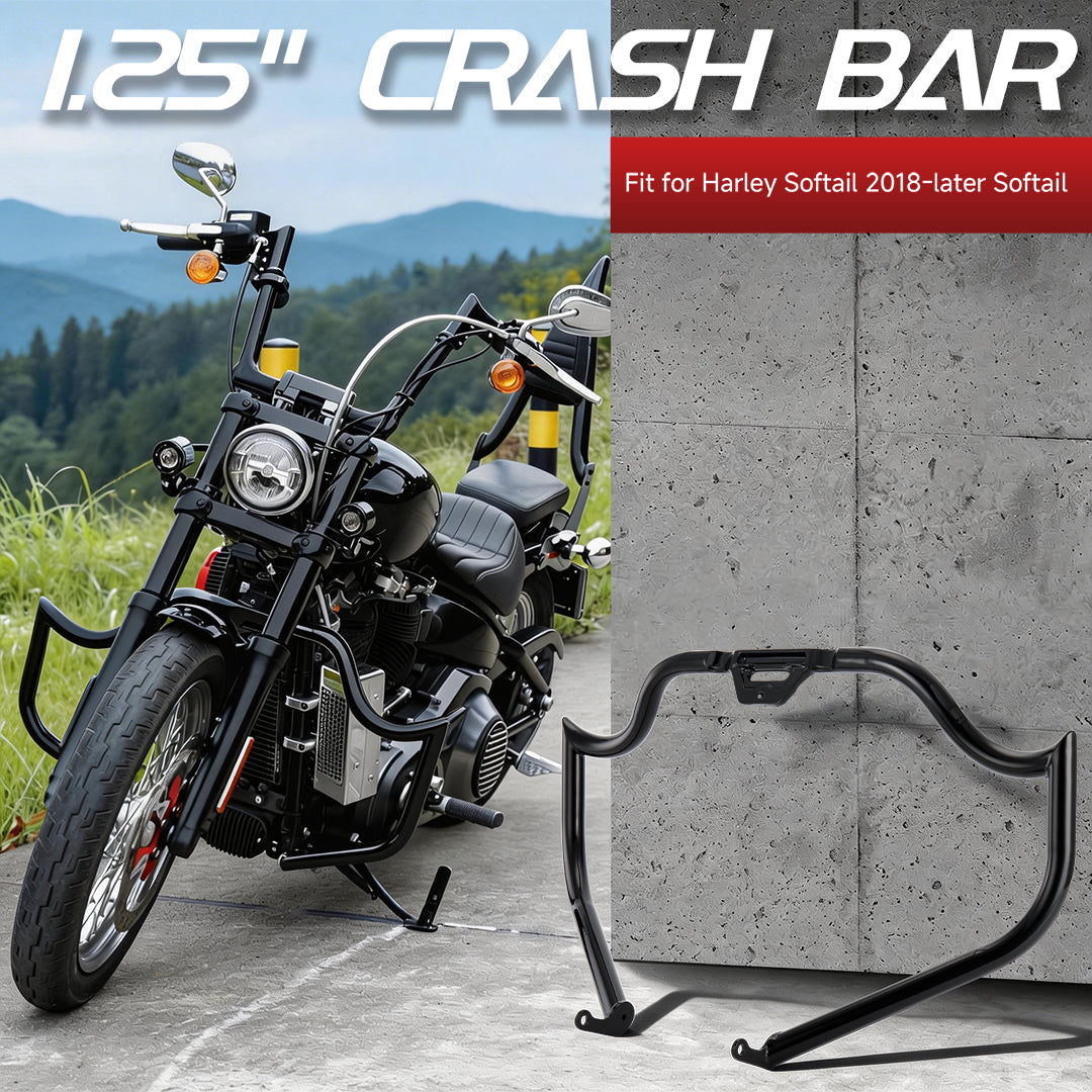 For Harley 2018-Later  Softail 1.25 Inch Engine Guard Highway Crash Bar