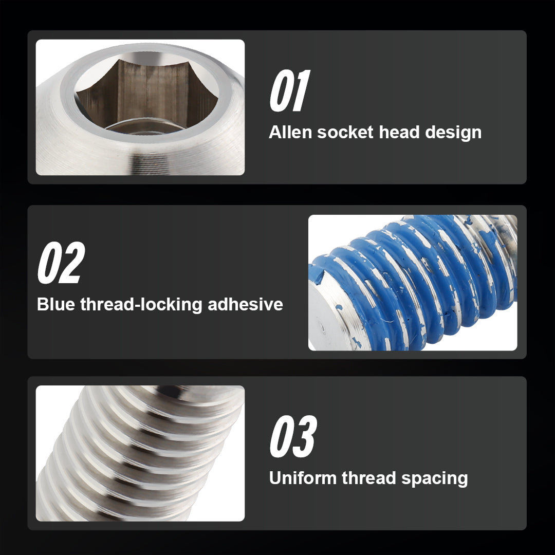 Front Brake Disc Rotor Hardware Bolts with Washers for Harley 2014-later Touring Models