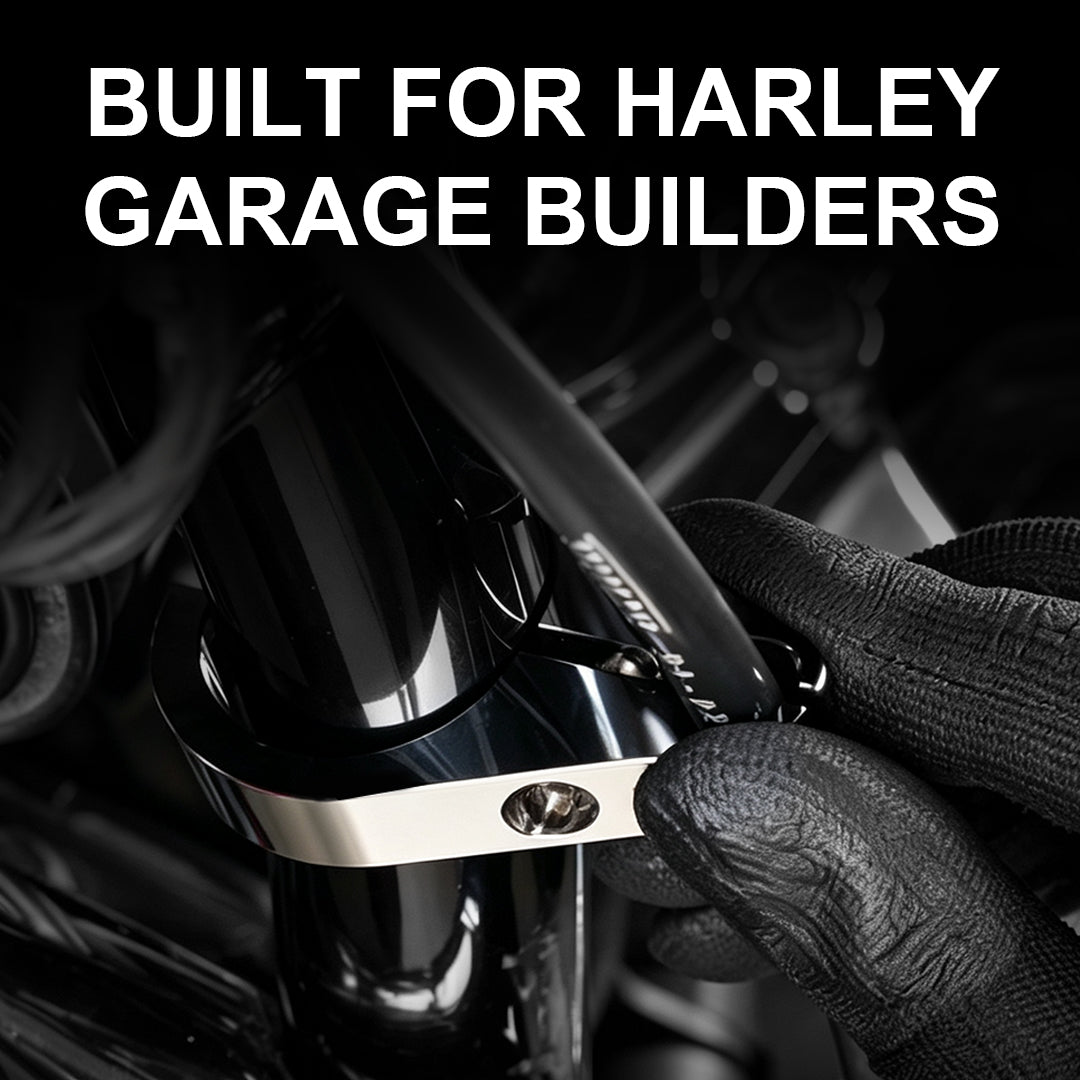 Handlebar Cable Clamp for Custom Builds Single Hole