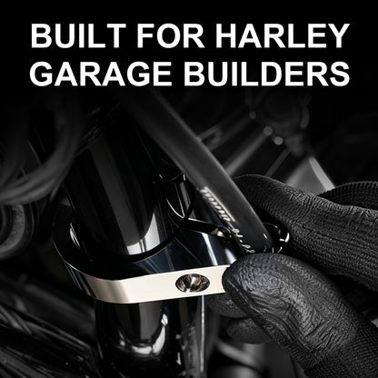 Handlebar Cable Clamp for Custom Builds Single Hole