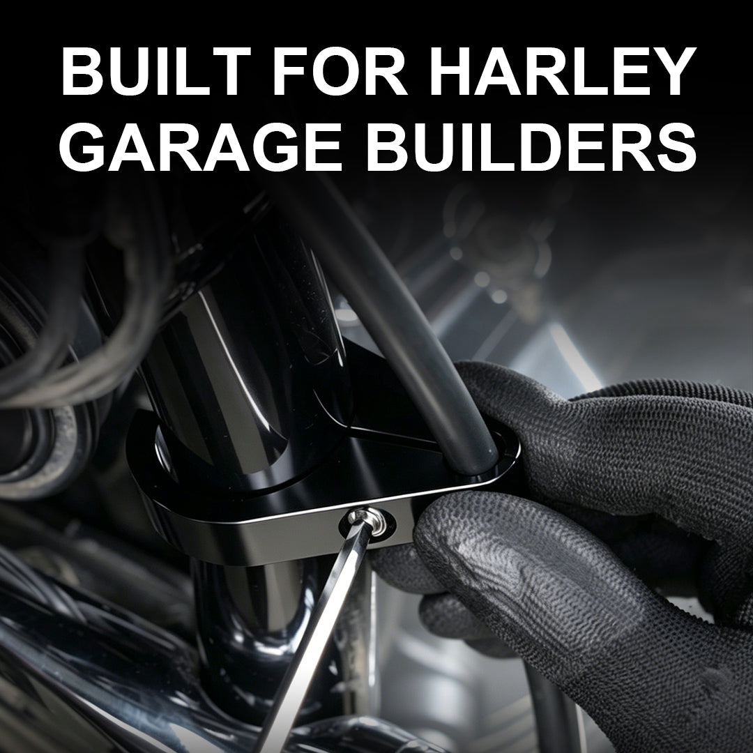 Handlebar Cable Clamp for Custom Builds Single Hole