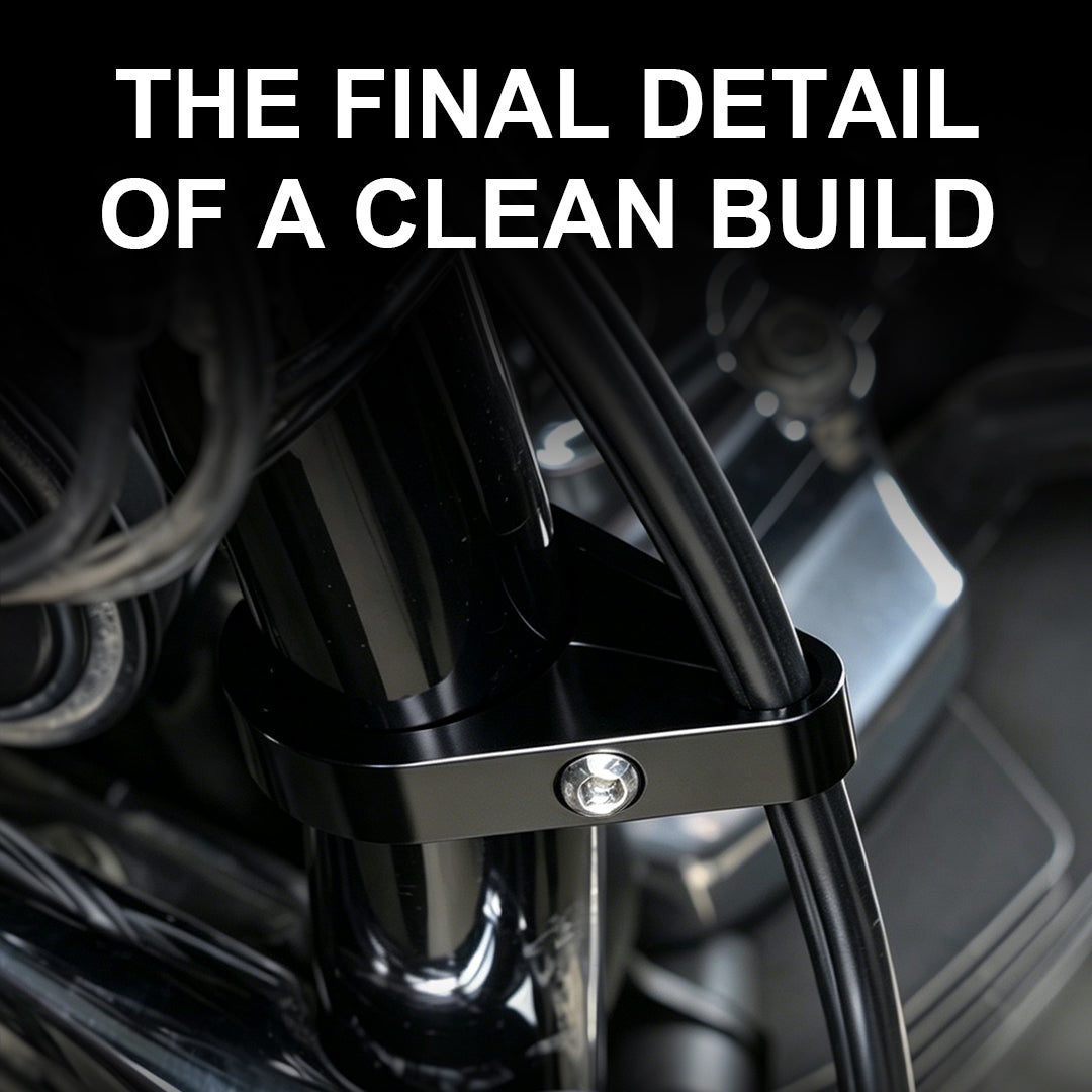 Handlebar Cable Clamp for Custom Builds Single Hole