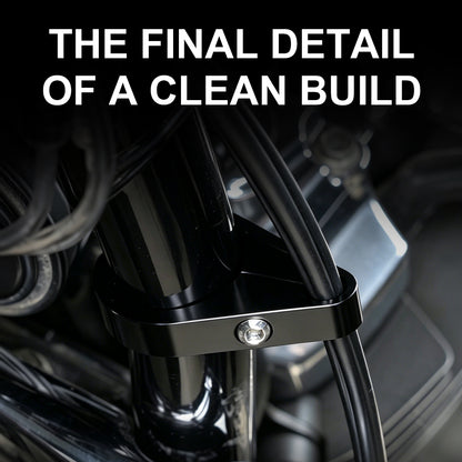 Handlebar Cable Clamp for Custom Builds Single Hole