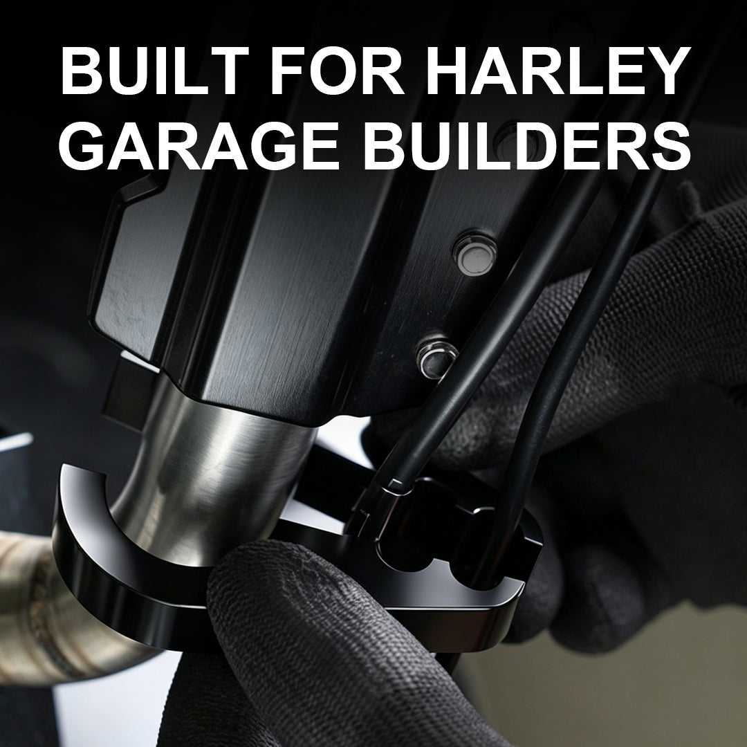 Handlebar Cable Clamp for Custom Builds Two Holes