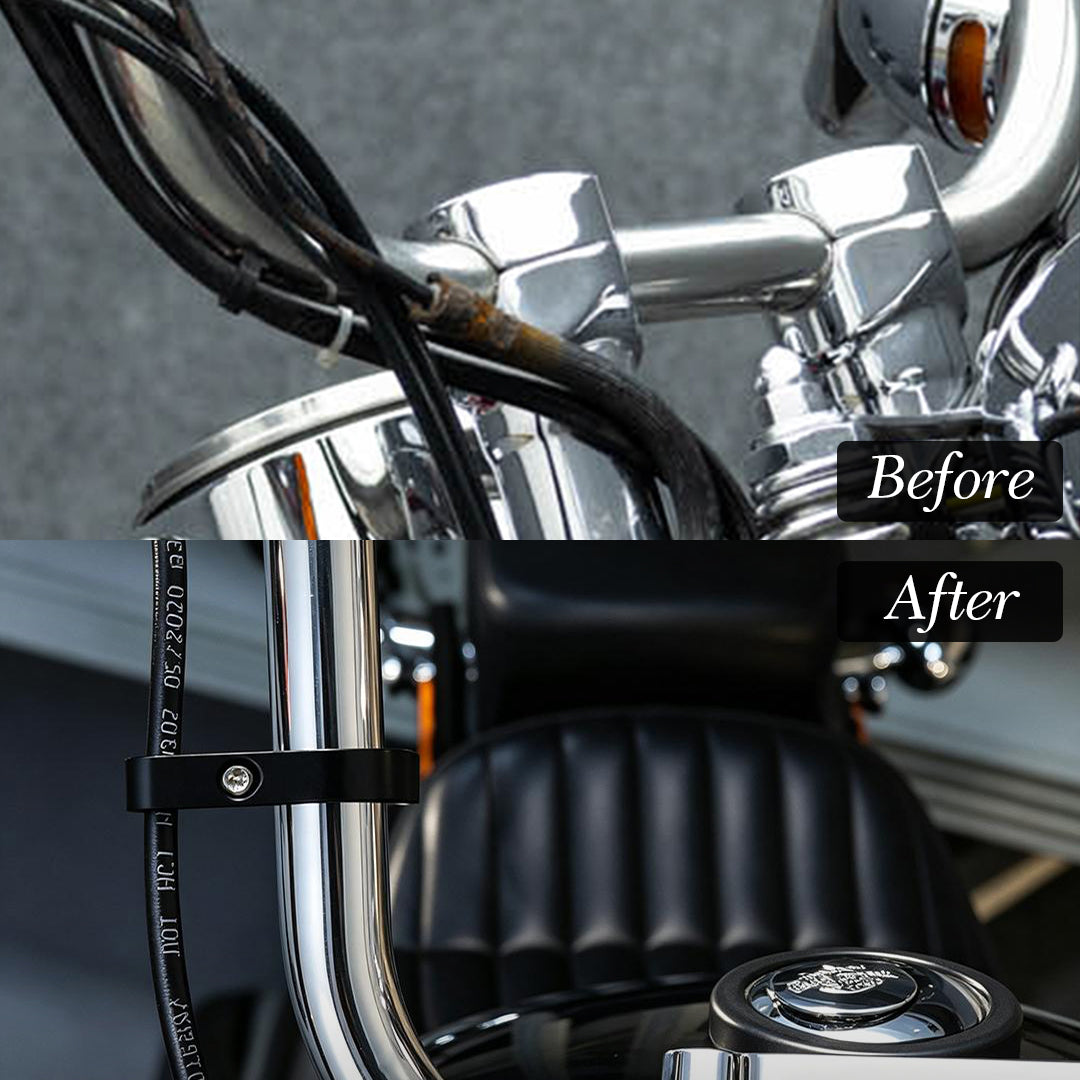 Handlebar Cable Clamp for Custom Builds Two Holes
